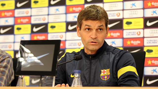Tito Vilanova vor dem Spiel gegen Rayo Vallecano