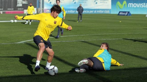 Sergi Roberto und Muniesa fit