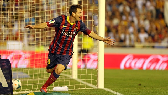 Messi beim Jubeln
