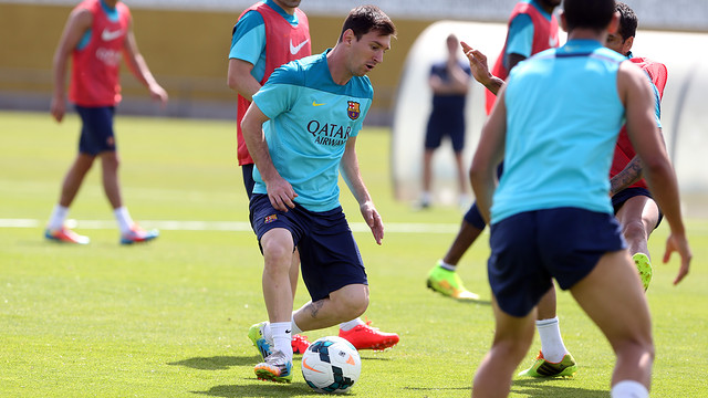 Training vor dem Spiel gegen Getafe
