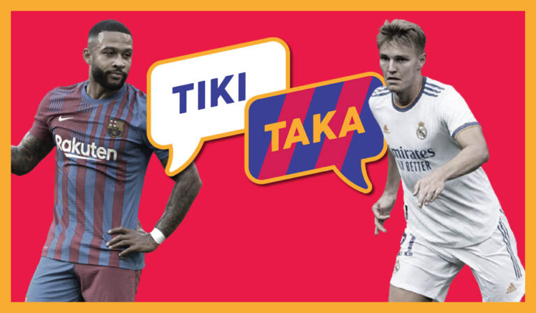 Im Fokus: Neuzugang Memphis Depay und Real-Rückkehrer Martin Ødegaard – Foto: IMAGO / Revierfoto