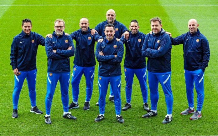 Xavi Coaching Team FC Barcelona, Staff Barça Xavi Coaching Team FC Barcelona, Staff Barça