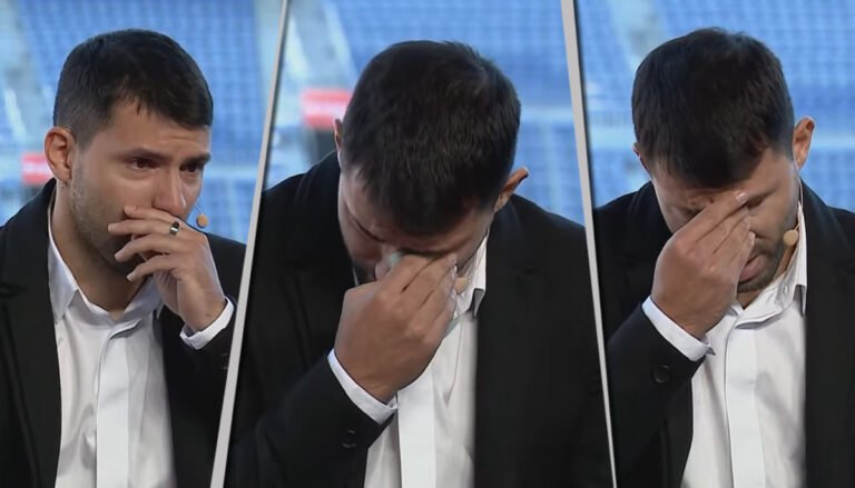 Sergio Agüero verkündet unter Tränen Karriereende: “Es ist ein sehr harter Moment”