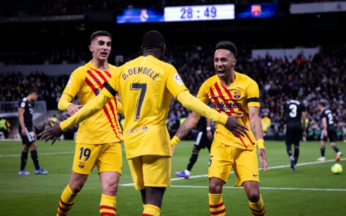 FC Barcelona Real Madrid Clasico Ferran Torres Ousmane Dembele Aubameyang FC Barcelona Real Madrid Clasico Ferran Torres Ousmane Dembele Aubameyang