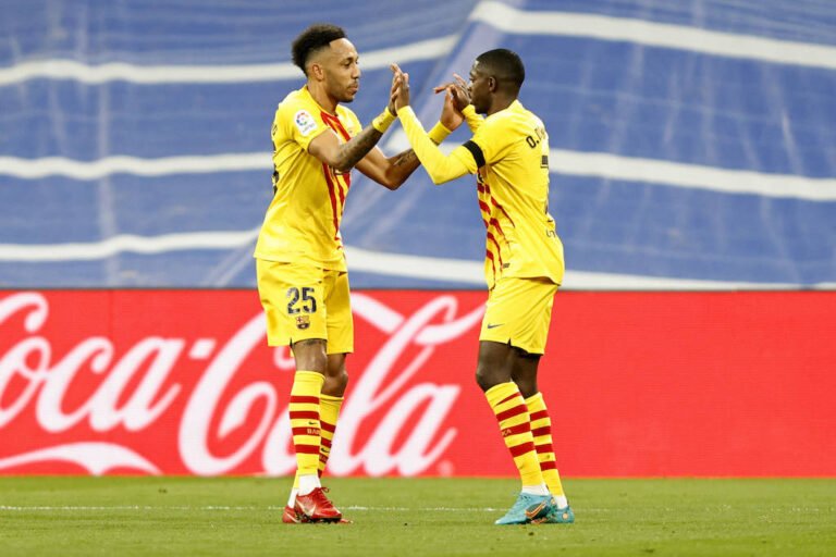 FC Barcelona Barca Real Madrid Clásico Pierre-Emerick Aubameyang Ousmane Dembélé Xavi