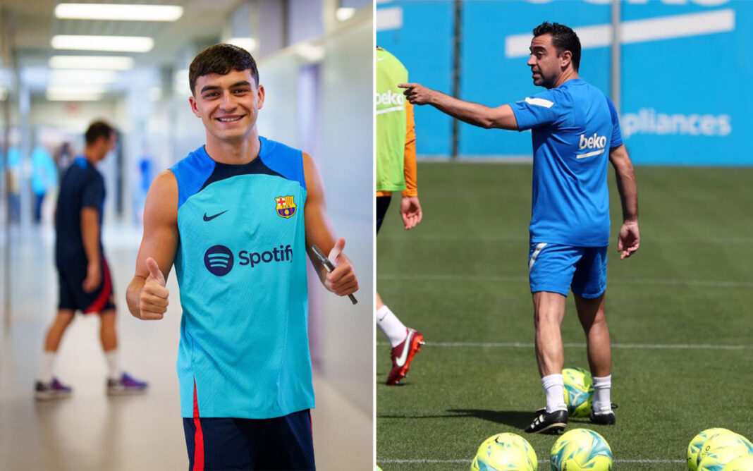 Trainingsauftakt-FC-Barcelona-Pedri-Xavi-Barca Trainingsauftakt-FC-Barcelona-Pedri-Xavi-Barca