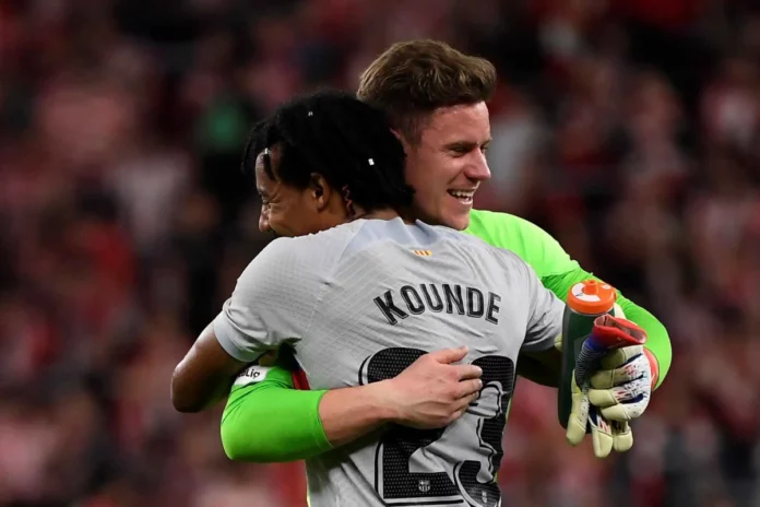 Kounde Ter Stegen FC Barcelona Athletic Bilbao Kounde Ter Stegen FC Barcelona Athletic Bilbao
