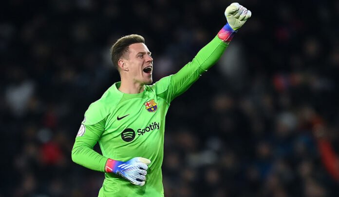 Marc Andre ter Stegen FC Barcelona Kapitän Marc Andre ter Stegen FC Barcelona Kapitän