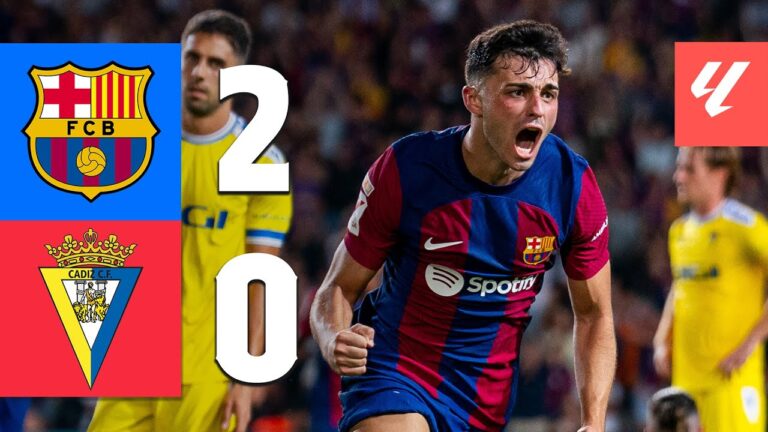 Highlights FC Barcelona 2:0 FC Cádiz | Gündogan bereitet Sieg vor