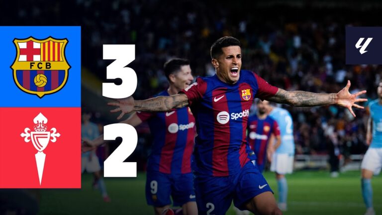 Highlights FC Barcelona 3:2 Celta Vigo | Katalanische Ekstase! Barça-Wende im Eiltempo