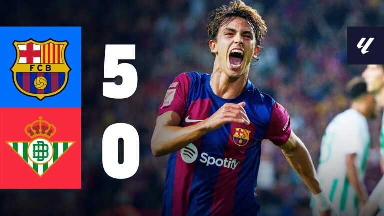 Highlights FC Barcelona 5:0 Real Betis | Tore satt! Stürmer schießen um die Wette