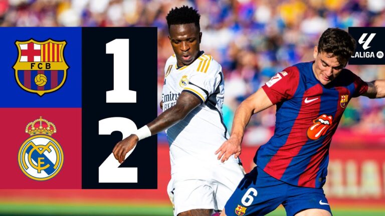 Clásico-Highlights FC Barcelona 1:2 Real Madrid | Bellingham fügt Barça erste Saison-Pleite zu