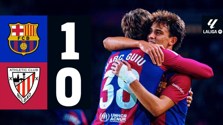 Highlights FC Barcelona 1:0 Athletic Club | Marc Guiu kommt in der 79. und netzt in der 80.