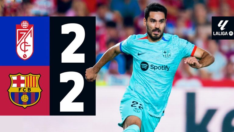 Highlights FC Granada 2:2 FC Barcelona | 81 Prozent Ballbesitz, 22 Abschlüsse – kein Sieg