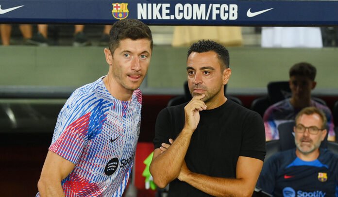 Xavi Lewandowski FC Barcelona