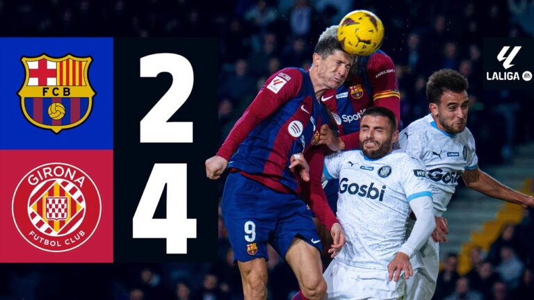 Highlights FC Barcelona 2:4 FC Girona | Derby-Desaster lässt Barça abrutschen