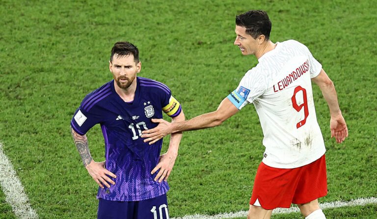 Messi Lewandowski