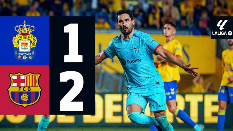 Highlights UD Las Palmas 1:2 FC Barcelona | Roque-Debüt und spätes Elfer-Geschenk