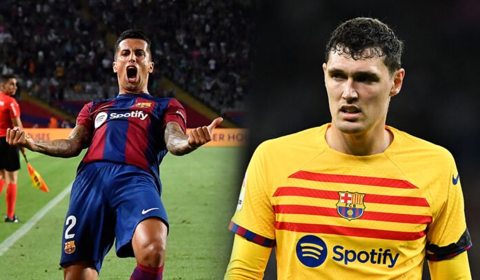 FC Barcelona Cancelo Christensen FC Barcelona Cancelo Christensen