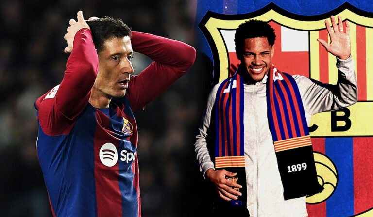 Lewandowski FC Barcelona Vitor Roque
