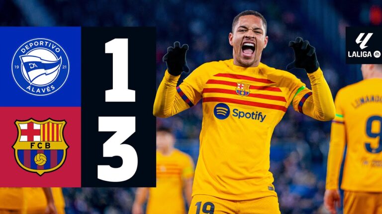 Highlights Deportivo Alavés 1:3 FC Barcelona | Gündogan glänzt, Roque trifft und fliegt