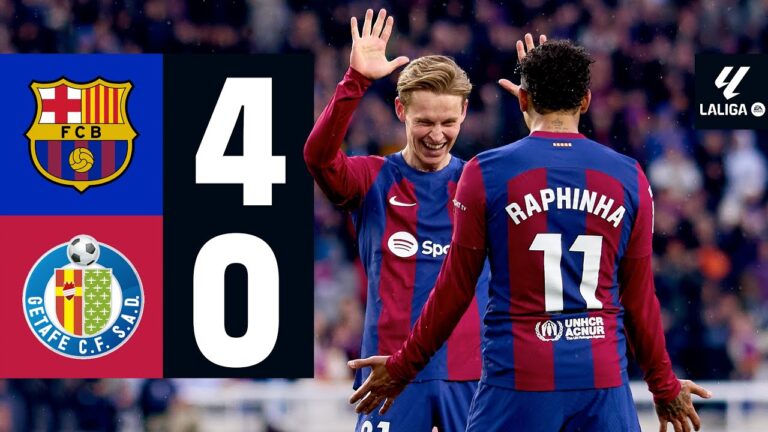 Highlights FC Barcelona 4:0 FC Getafe | Erster Kantersieg seit fünf Monaten