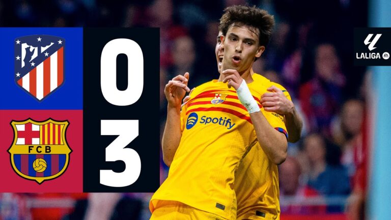 Highlights Atlético Madrid 0:3 FC Barcelona | Lewandowski legt auch vor, Félix ärgert Stammklub