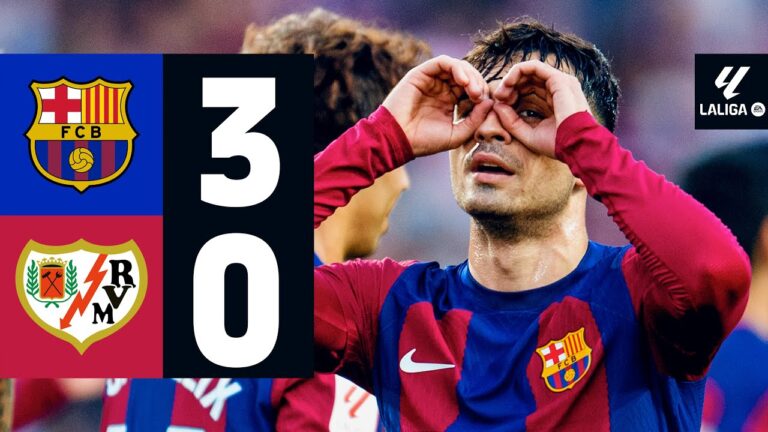 Highlights FC Barcelona 3:0 Rayo Vallecano | Pedri kommt, sieht und trifft