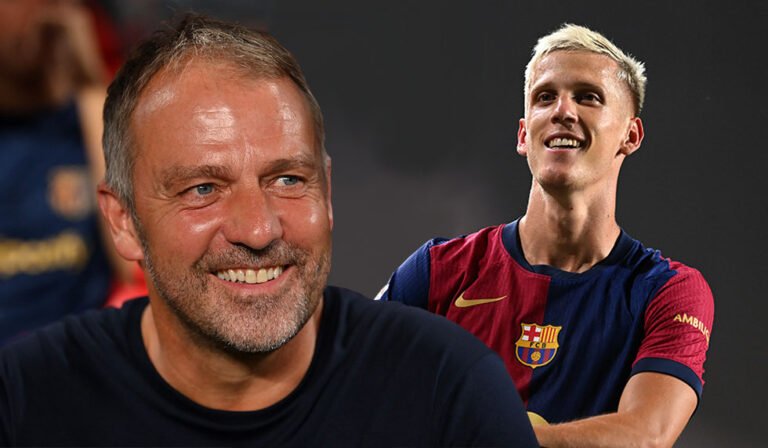 Dani Olmo Hansi Flick FC Barcelona