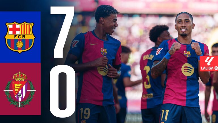 Highlights FC Barcelona 7:0 Real Valladolid | Flick-Team süchtig nach Toren