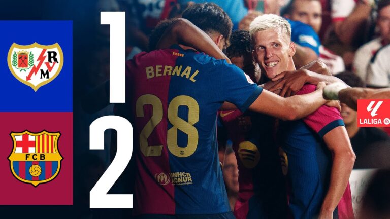 Highlights Rayo Vallecano 1:2 FC Barcelona | Olmo kommt, glänzt und trifft