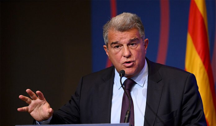 FC Barcelona President Joan Laporta Press Conference
